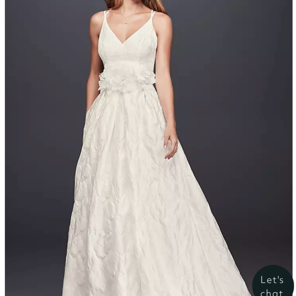 Galina Floral Jacquard A-Line Wedding Dress